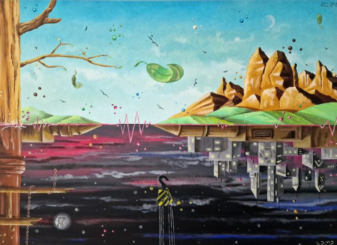 Paradoxx, Oil on canvas, 70 x 50 cm, 2024