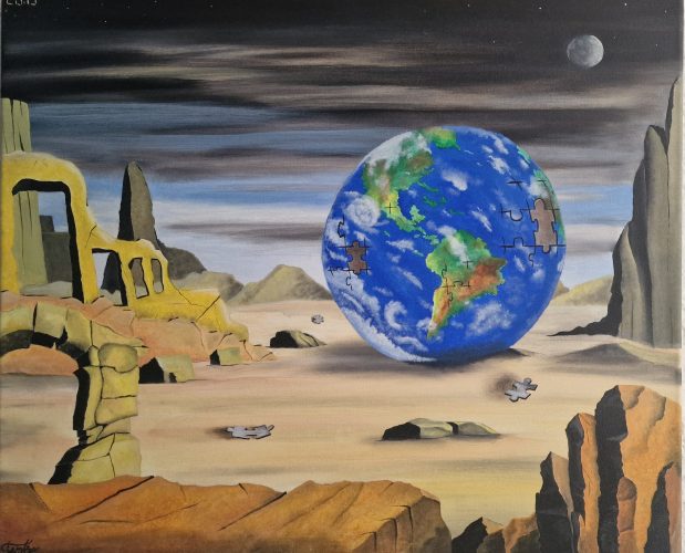 This World, Oil on canvas, 60 x 50 cm, 2013
