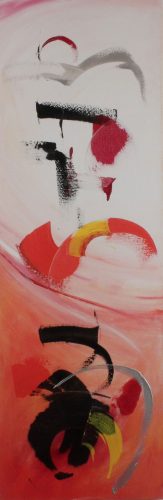 Fantasy 2, Mixed media, 120 x 40 cm, 2008