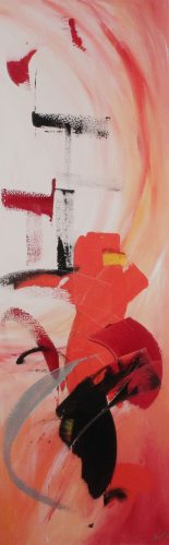 Fantasy 3, Mixed media, 120 x 40 cm, 2008