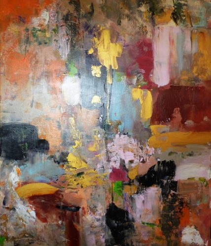 Feelings, Acryl, gold on canvas, 100 x 120 cm, 2026
