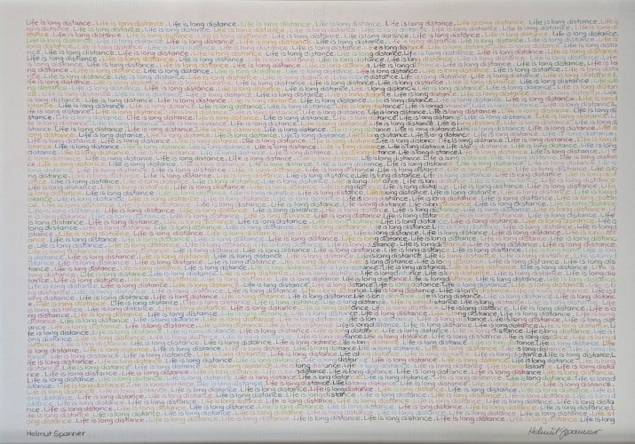 Runner - Helmut Spanner, Colored pencil on watercolor paper,  70 x 100 cm, 2025