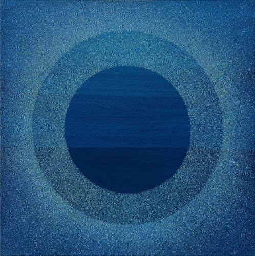 Beyond the Circle III, Drip Technique / Pouring Medium  / Acrylic on Canvas, 80 x 80 cm, 2024