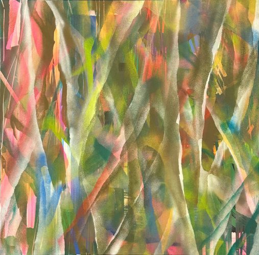 Organic, Mixed media on canvas, 100 x 100 x 4 cm, 2026
