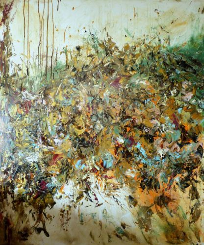 Summer Vibes, Acryl,gold on canvas, 100 x 120 cm, 2026