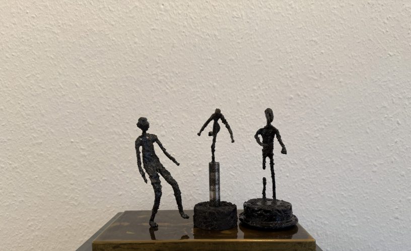 Uomo Bilancia , Uomo Libero  & Stordito, Steel, H:15 cm B: 7 cm 0,5 Kg, 2021
