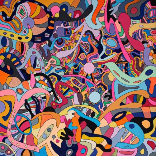 ©Anika Geldner - Creation II - Acrylic on Canvas - 100x100 cm -2022