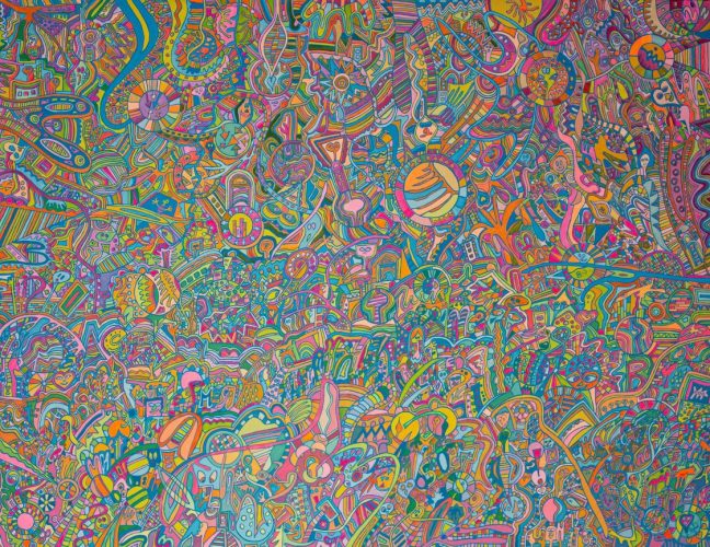 ©Anika Geldner - Neonalitic Meter - Acrylic on Canvas - 100x140 cm - 2022