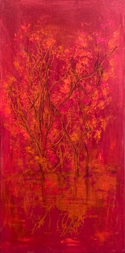 ©Annette Lang - The Tree of Life - Acrylic on canvas - 50x100cm - 2025