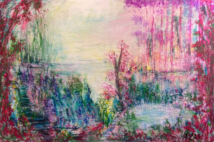 ©Annette Lang - The magic way - Acrylic on canvas - 180x120cm - 2024