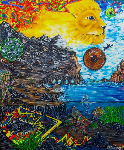 ©Carlos Escobar - Ciclo de la vida _ Cycles of life - Mixed Media - Oil on Canvas -60 x 50 cm - 2024