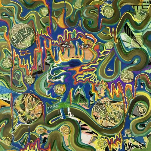 ©Carlos Escobar - Origen de la vida -Acrylic on Canvas - 60 x 60 cm - 2024