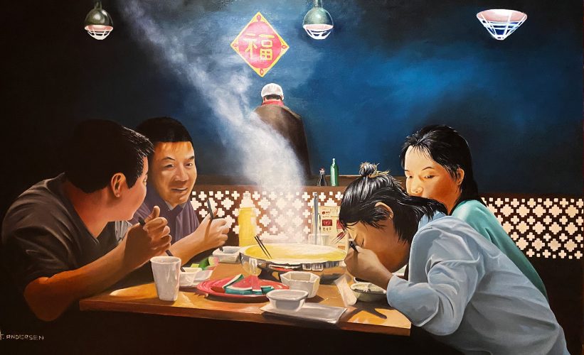 ©Hauke Andersen - HOTPOD_FU - Oil on Canvas - 160 x 100 cm - 2024