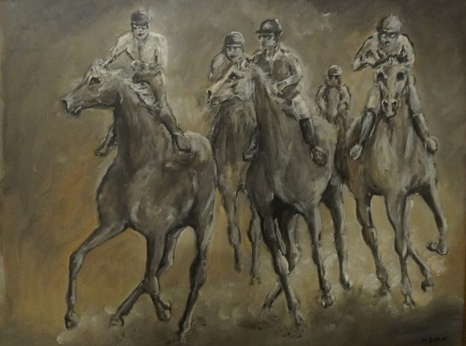 ©Horst Ludwig -In the Thrill of Speed - oil on canvas -113 x 140cm