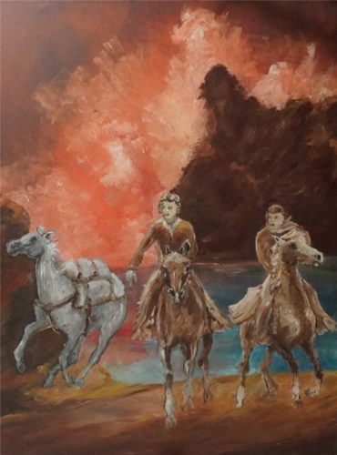 ©Horst Ludwig - On the Run - oil on canvas - 90 x 120cm