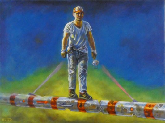 ©Horst Wagner-The Crossing - Oil on Canvas - 60 x 80 cm- 2021