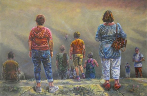 ©Horst Wagner-The descent-Oil on Canvas -120 x 180 cm -2021