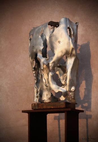 ©Klaus Koch - Metamorphosis_Aluminium Series_He - aluminium sculpture - 44 x 42 x 17cm - 2025