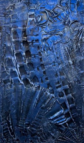 ©Marcel Munz-Cobalt - Mixed Media on Canvas - 150 x 90 cm