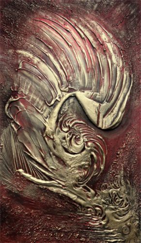 ©Marcel Munz-Nr. 06 - Mixed Media on Canvas - 120 x 70 cm
