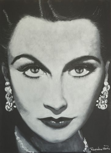 ©Pasqualina de Vero -VIVIEN LEIGH I - PanPastel on black Kapa Graph lightweight board - 50x70cm - 2021