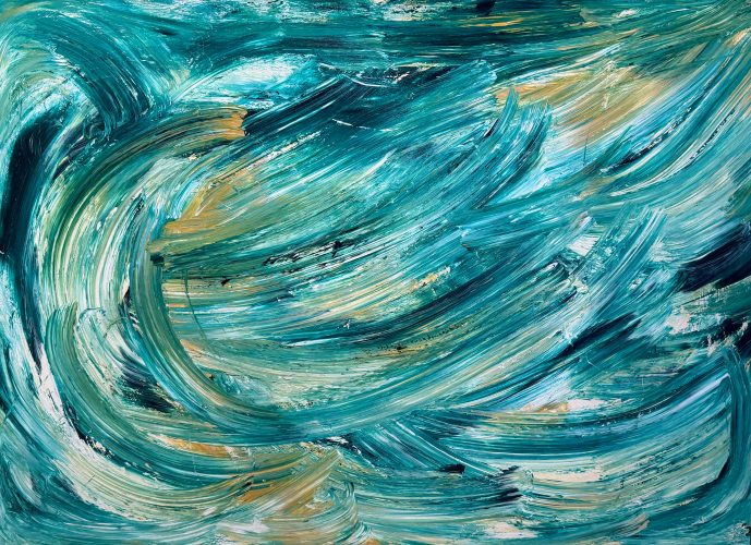 ©Raphael Weiss - Echoes of the Nasrids - Acrylic on canvas - 100 x 140 cm - 2025