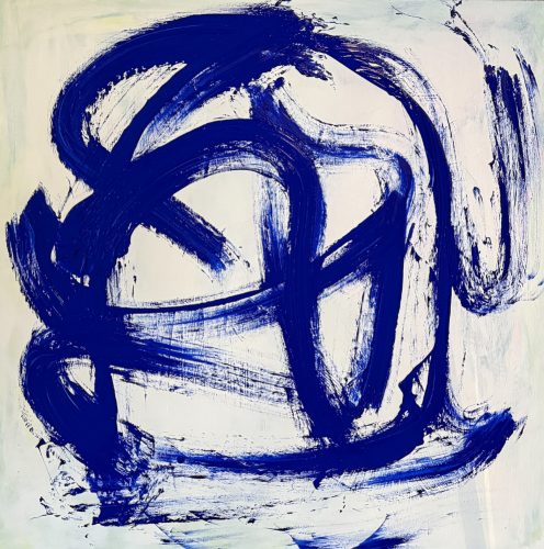 ©Raphael Weiss - Silent Zephyr - Acrylic on canvas - 100 x 100 cm - 2024