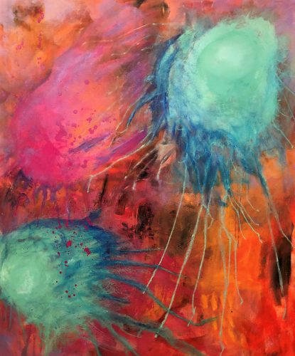 ©Rooney - Catch Me If You Can - Acrylic on canvas - 120 x 100 cm - 2023