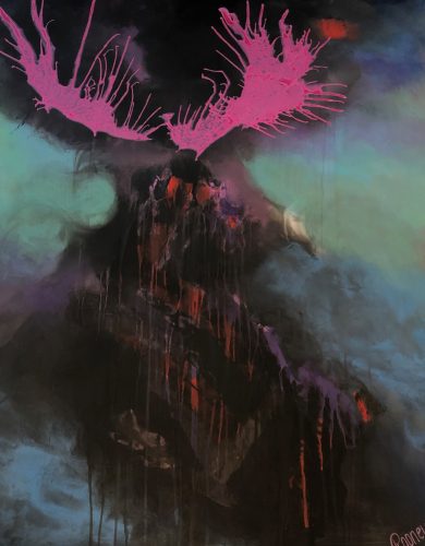 ©Rooney - Phoenix_From_The_Ashes - Acrylic on canvas - 150 x 120 cm -2022
