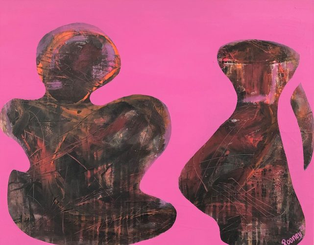 ©Rooney - Sister Act - Acrylic on canvas - 80 x 100 cm - 2022