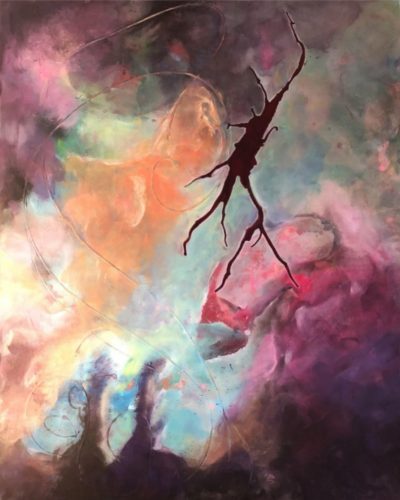 ©Rooney - The silence before - Acrylic on canvas - 150 x 120 cm - 2025
