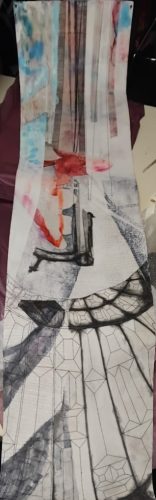 ©Sabrina_Vivian_Groh - colored and precious stones - Mixed Media - 235 x 60 cm - 2023