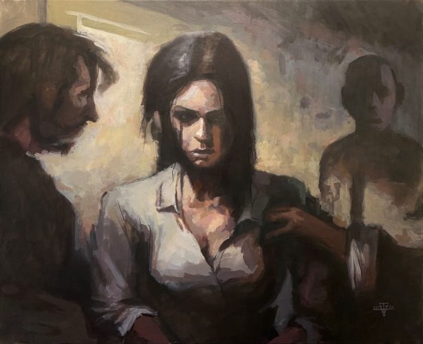 ©Tellus Vituz - Abuse - Acrylic on Canvas - 81x100 cm - 2024