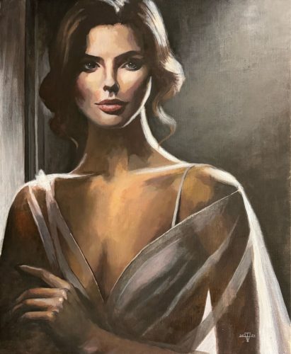 ©Tellus Vituz - Seduced - Acrylic on Canvas - 81 x 65 cm - 2024