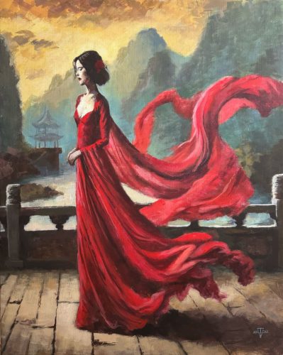 ©Tellus Vituz - Winds Melody - Acrylic on Canvas - 81 x 65 cm - 2025